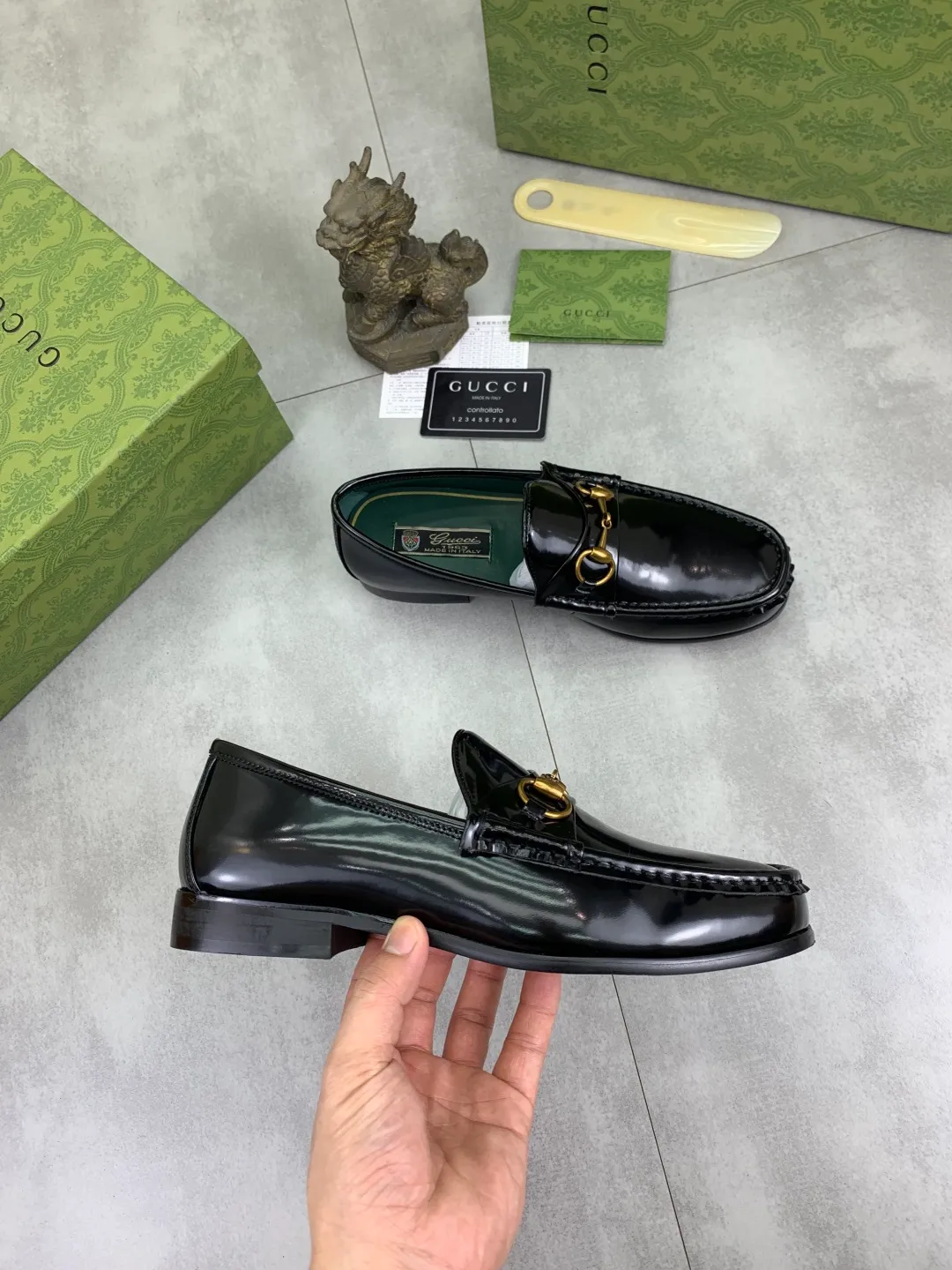 Men's men's shoes 💰P540 [New style] Water dyed cowhide 💰💎💎💎 [Gucci] Gucci high-end men's formal business leather shoes, original order 1:1! Original imported high-end washed calfskin, original metal buckle, imported first-layer cowhide lining for feet, original outsole, men's shoe size: 38-45, multiple colors available